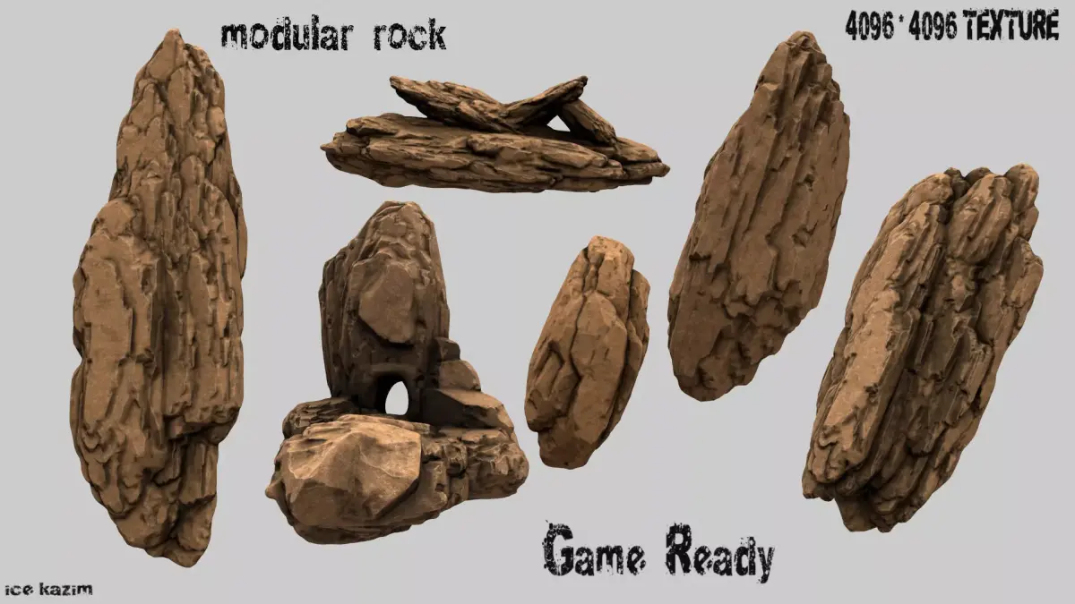 rocks  set 20 3D model