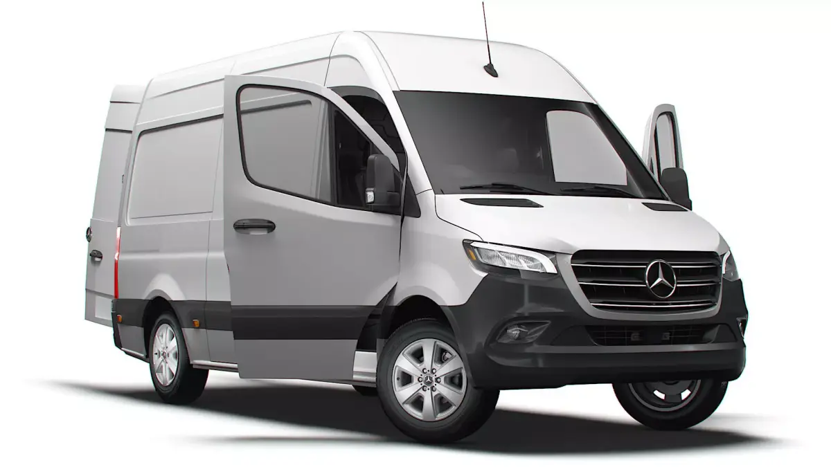 Mercedes Sprinter L2H2 RWD HQ Interior 2025 UKspec 3D model