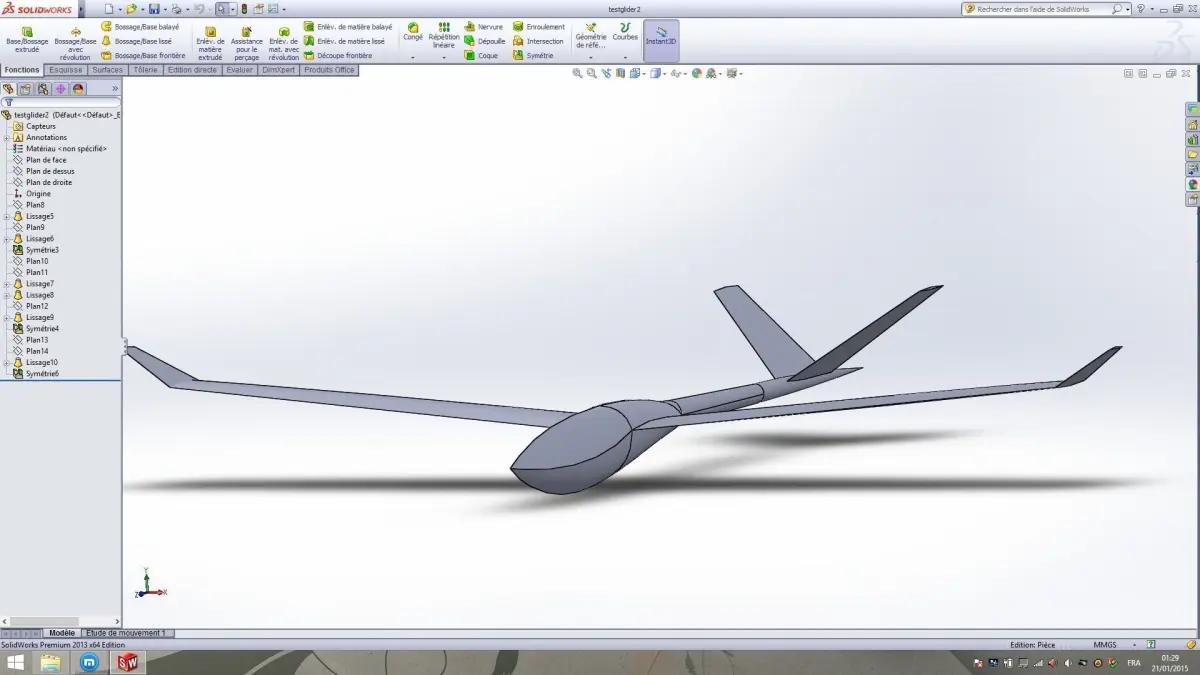 glider model drone 3D model