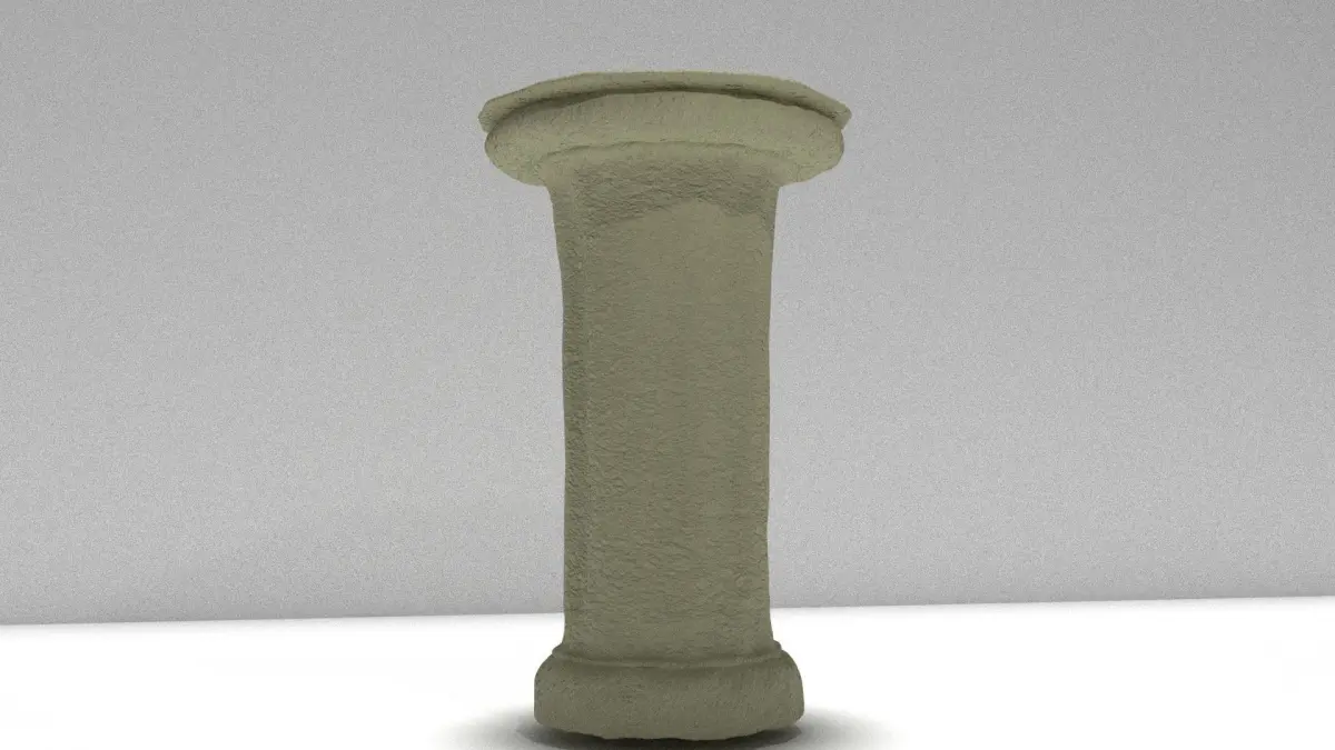 Pedestal stone column Low-poly 3D model