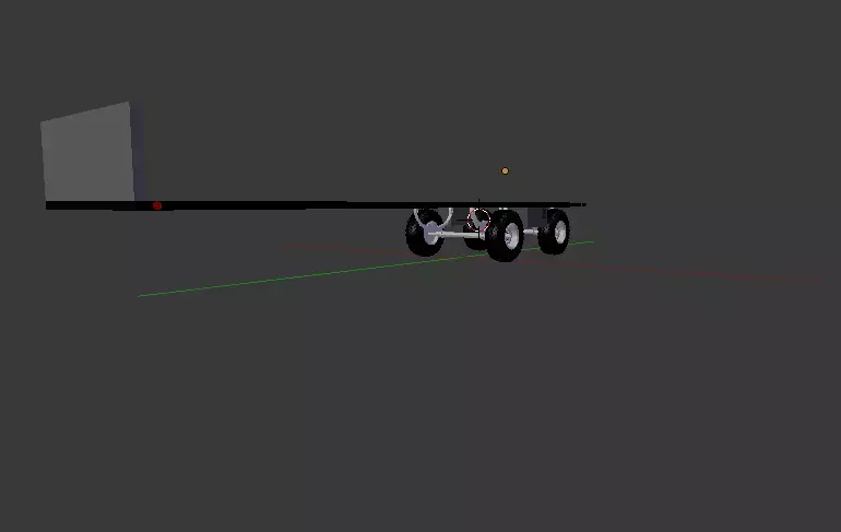 Custom Flatbed Semi Trailer Free 3D model