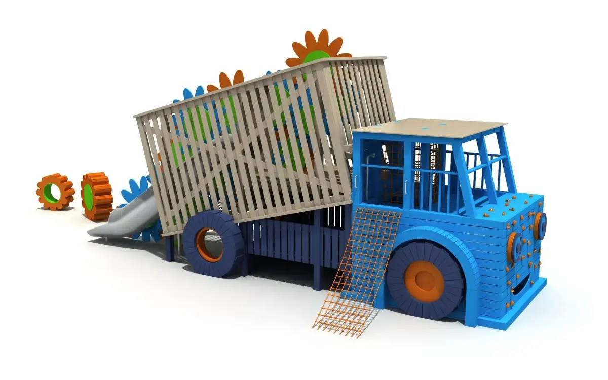 Kids outdoor commercial play structure 3D model 3D model 16