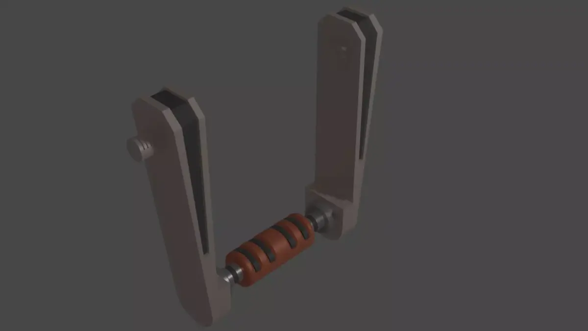2 sci-fi levers 3D model
