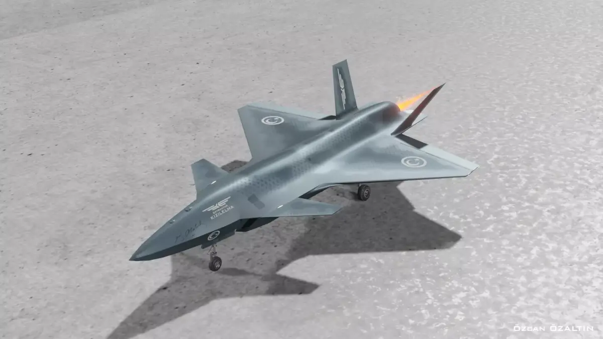 Baykar KIZILELMA 3D Model Low-poly 3D model