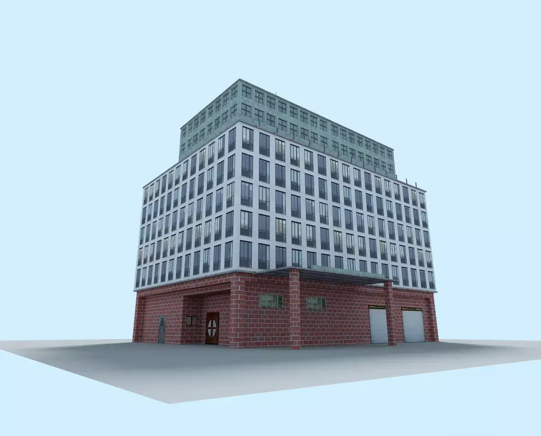 City Office Building Low-poly 3D model buy
