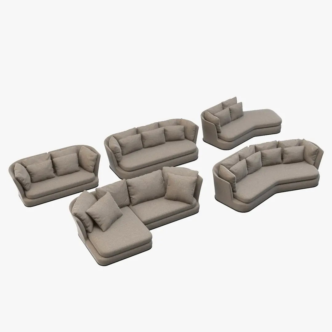 Apollo Sofa Collection 3D model