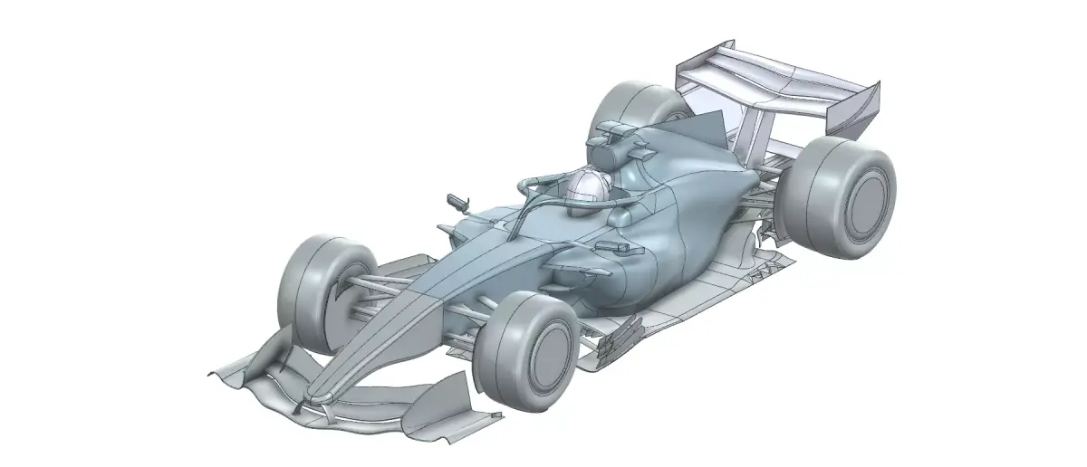 F1 2026 RB22 Full Car CFD Model 3D model