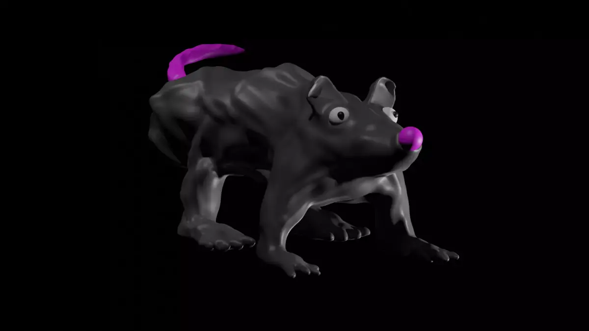 Thick Rat Free 3D model