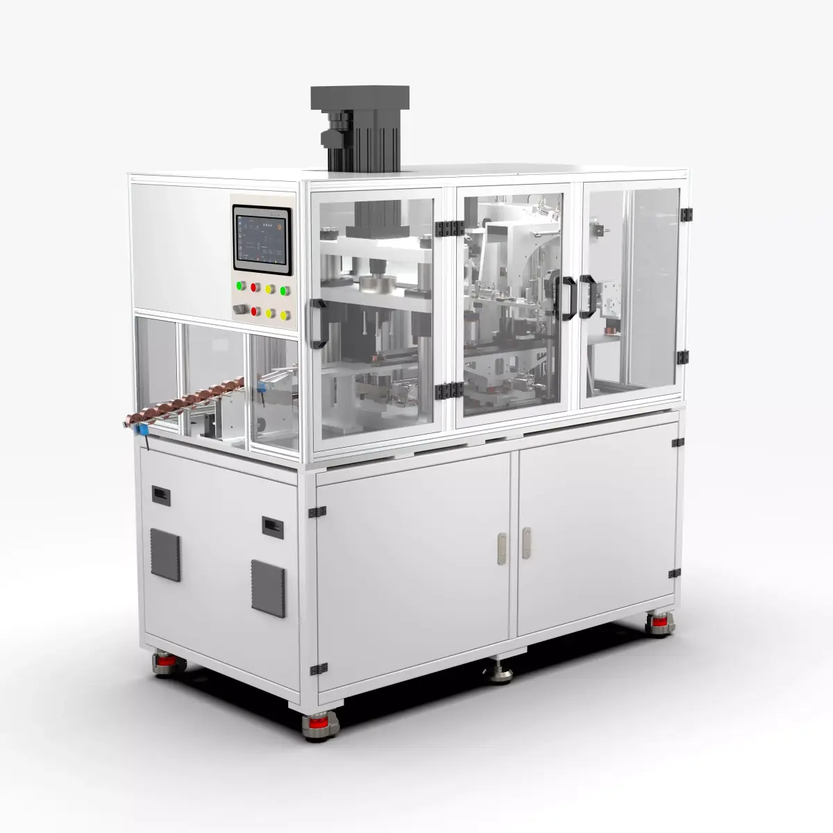 Automatic Permanent Magnet Rotor Into Shaft Assembly Machine 3D model
