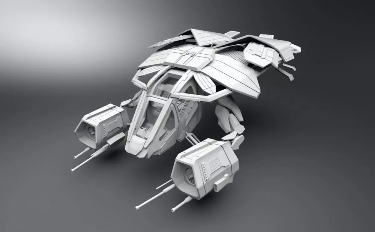 The Bat Copter scale model 3D print model