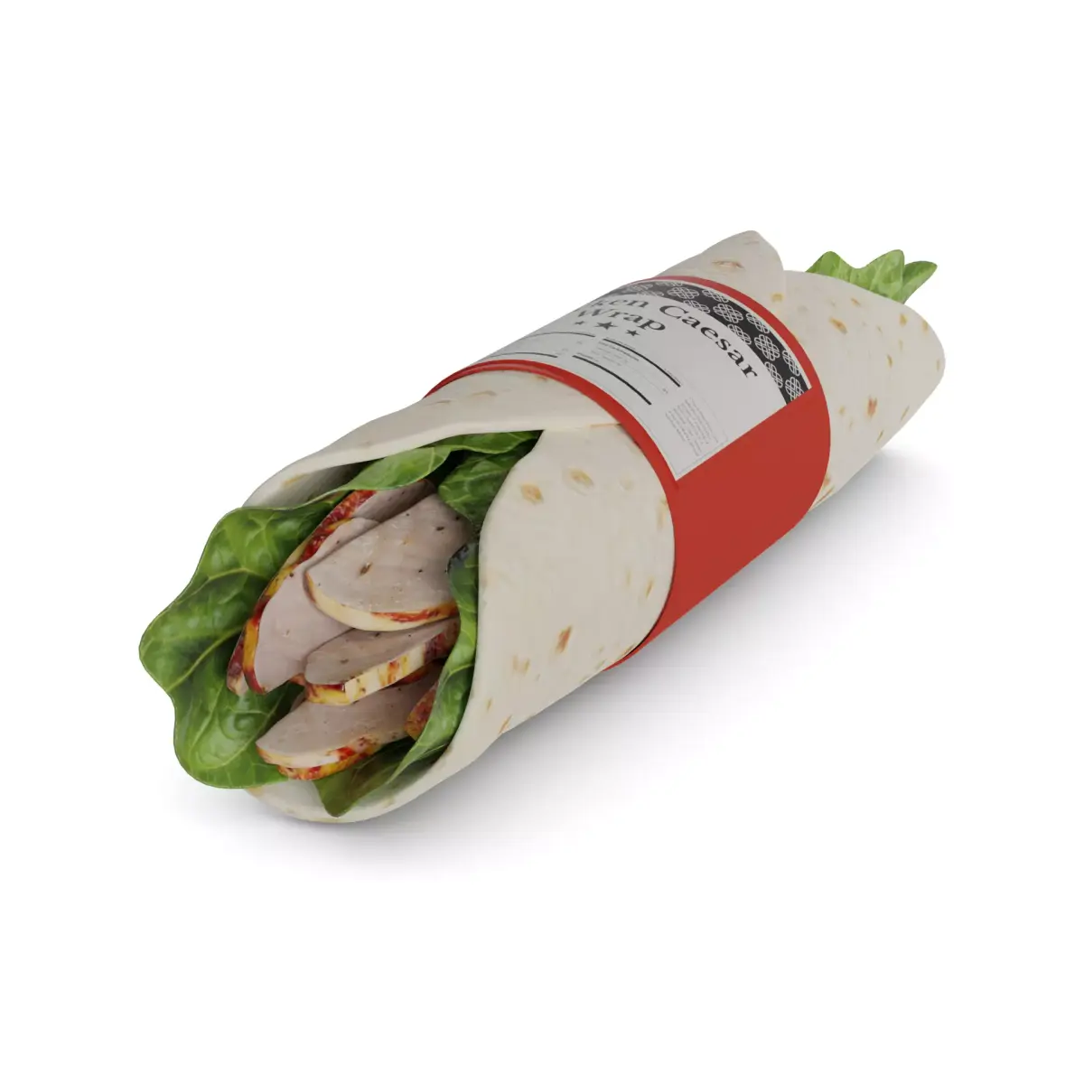 Sandwiches Chicken Caesar Wrap 3D model