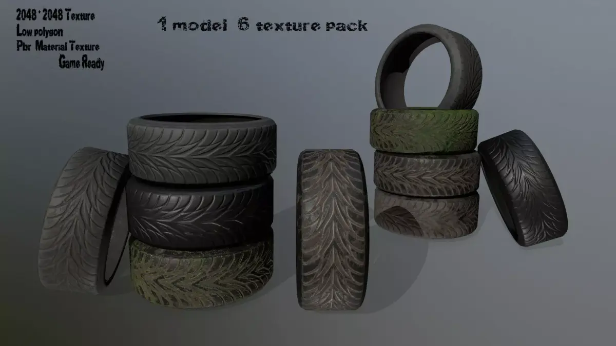 tire  01 Low-poly 3D model
