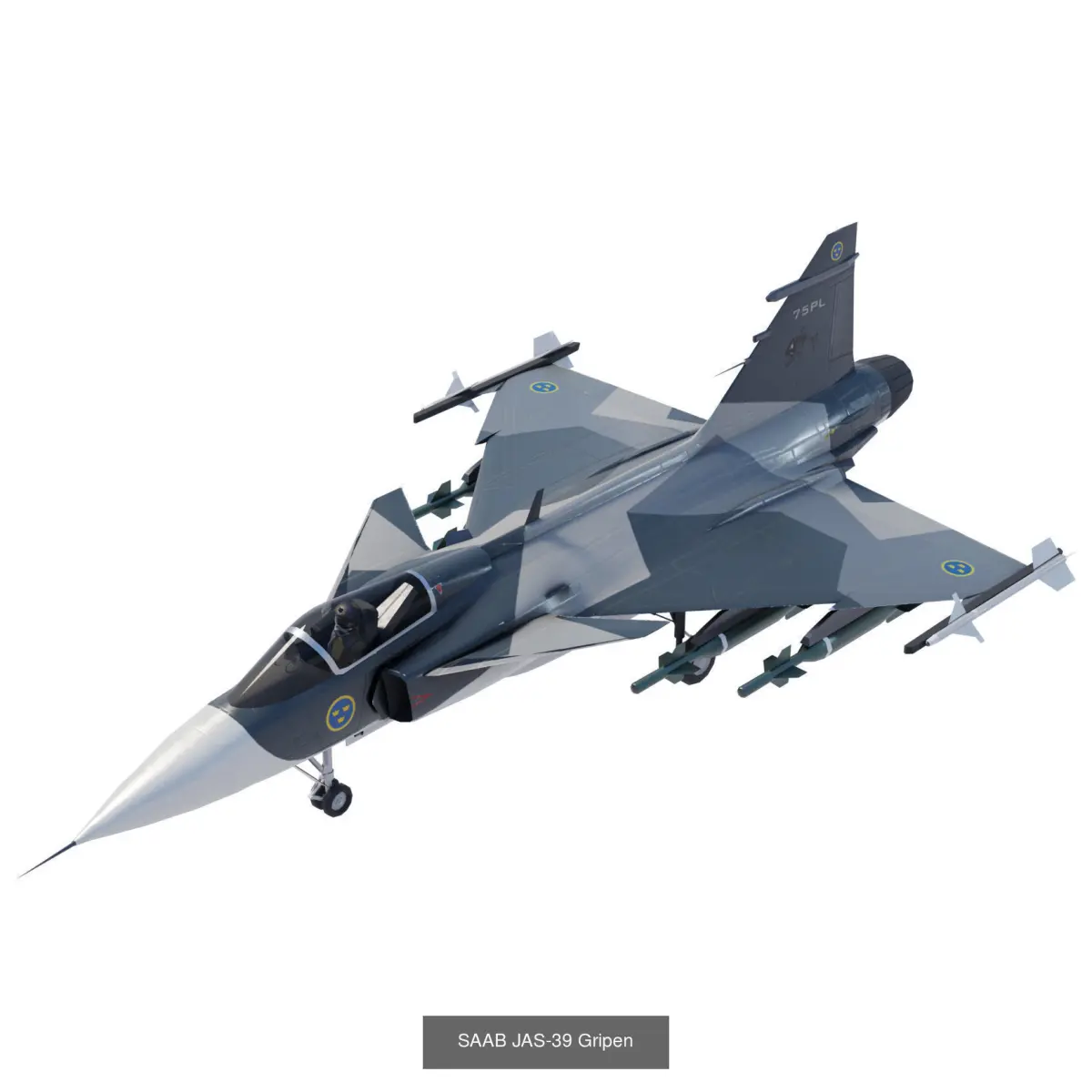 Modern military aircraft set - 32 models 3D Model Collection
