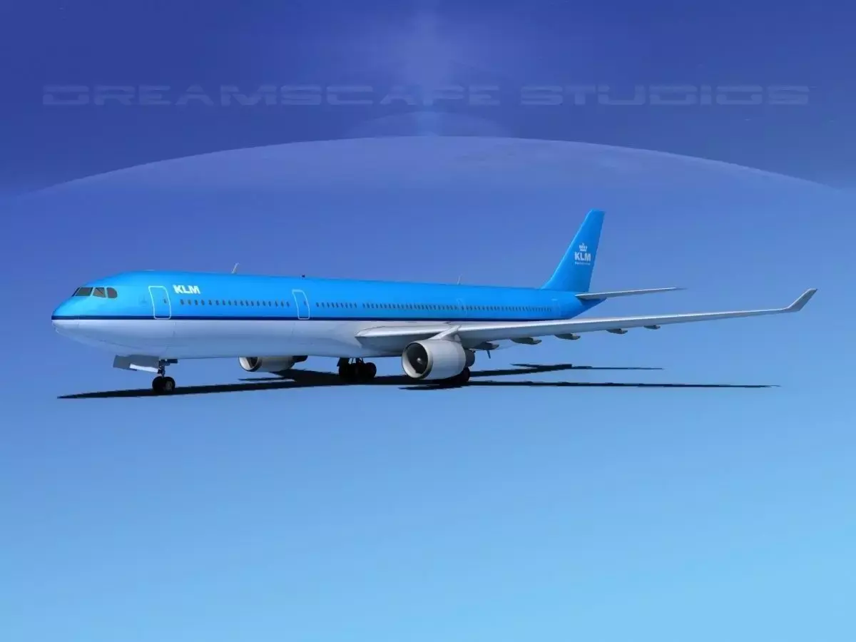 Airbus A330-300 KLM 3D model
