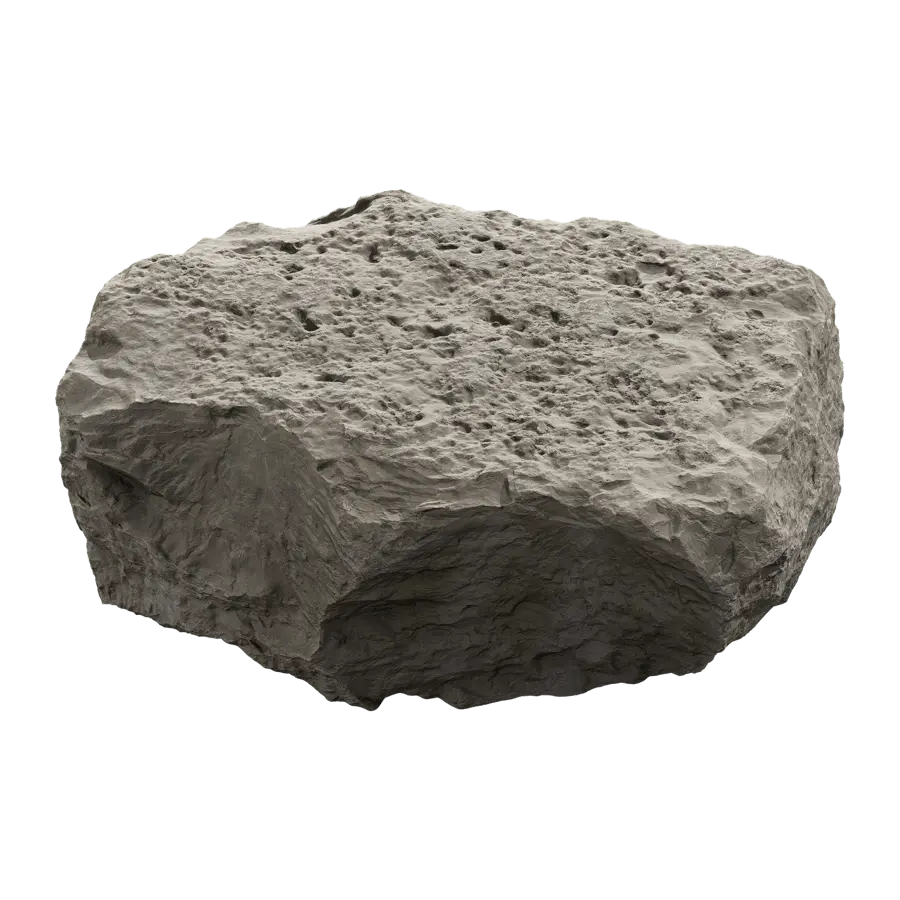  Pale Flat Rippled Large Rock Boulder Model  purchase