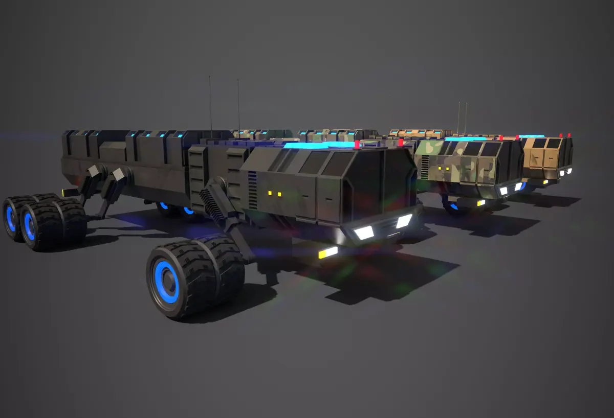 Rover Seven Low-poly 3D model