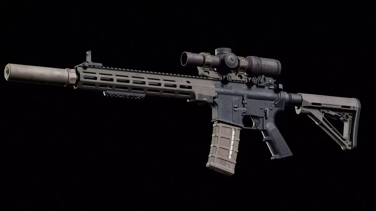 M4 URGI Low-poly 3D model
