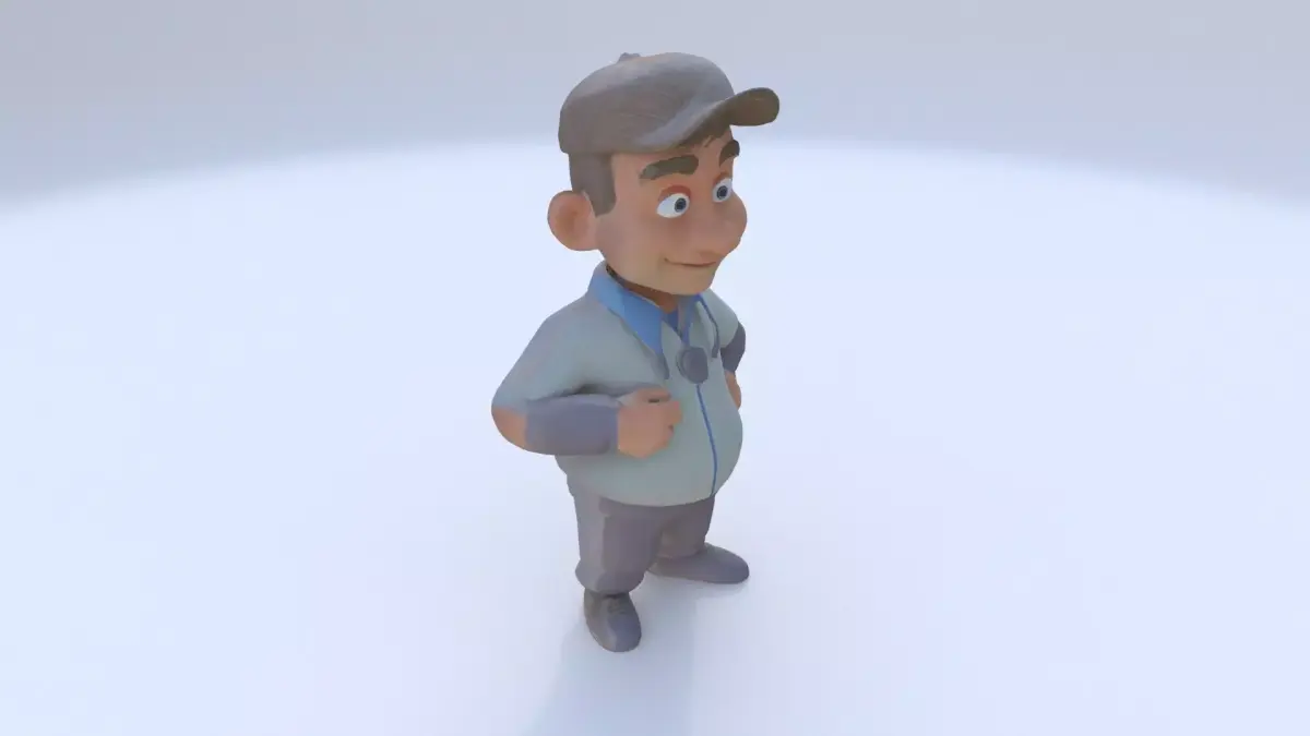 Sports Coach male 3D model