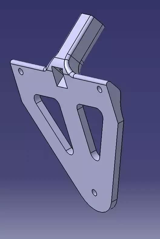 Kawasaki Ninja 650R 2012-2014 Undertail Plate Mount 3D model