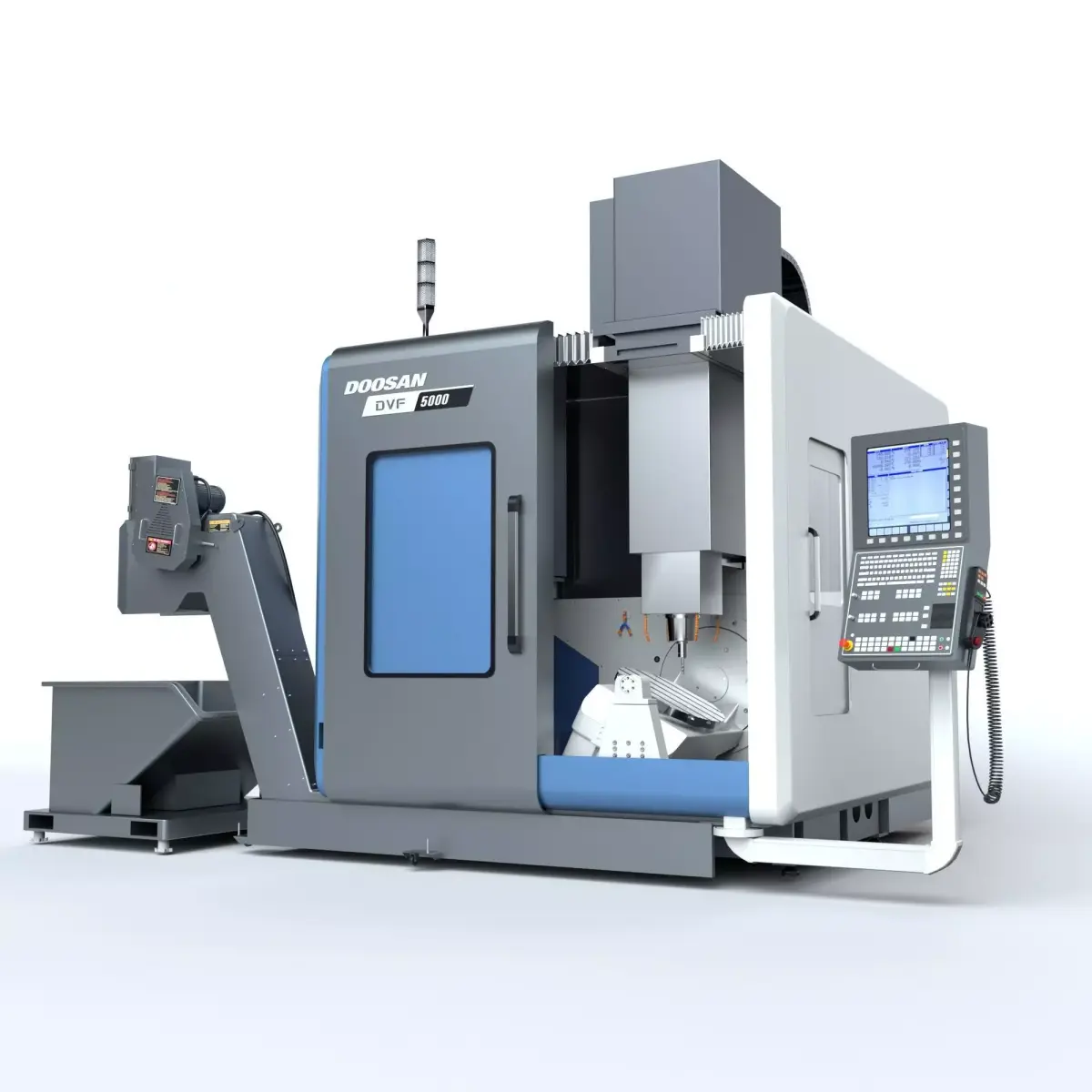 Doosan Milling  CNC Machine Rigged 3D model