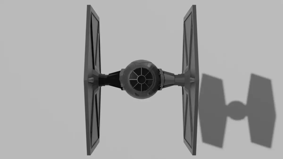 Tie Fighter Low-poly 3D model
