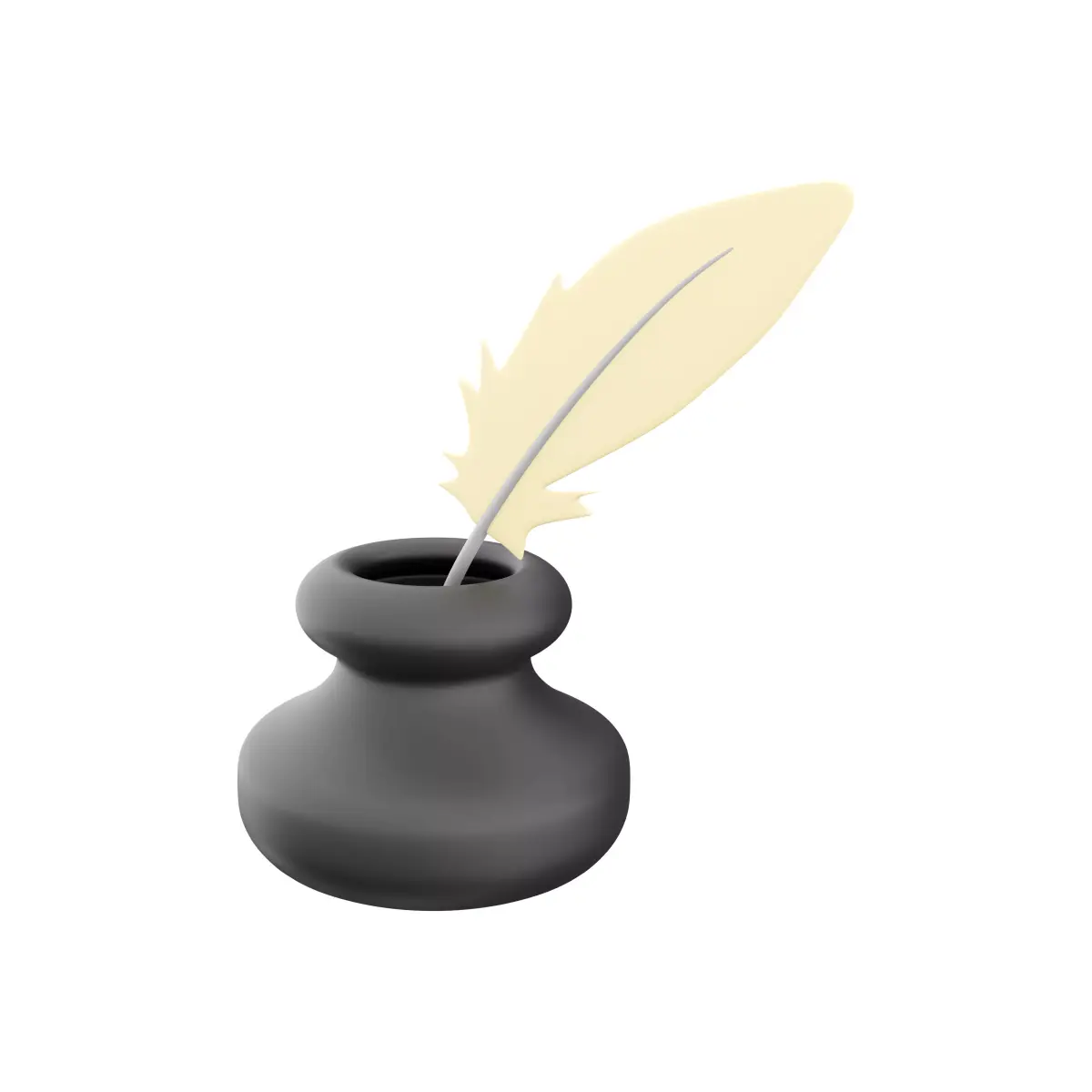 3d feather  bottle  cartoon 3D model