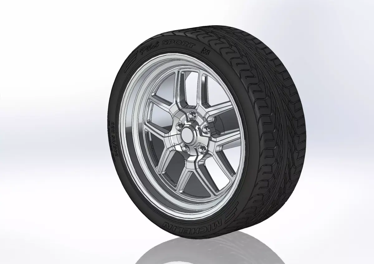 Custom wheels Ridler Style 610 for your scale model 3D print model
