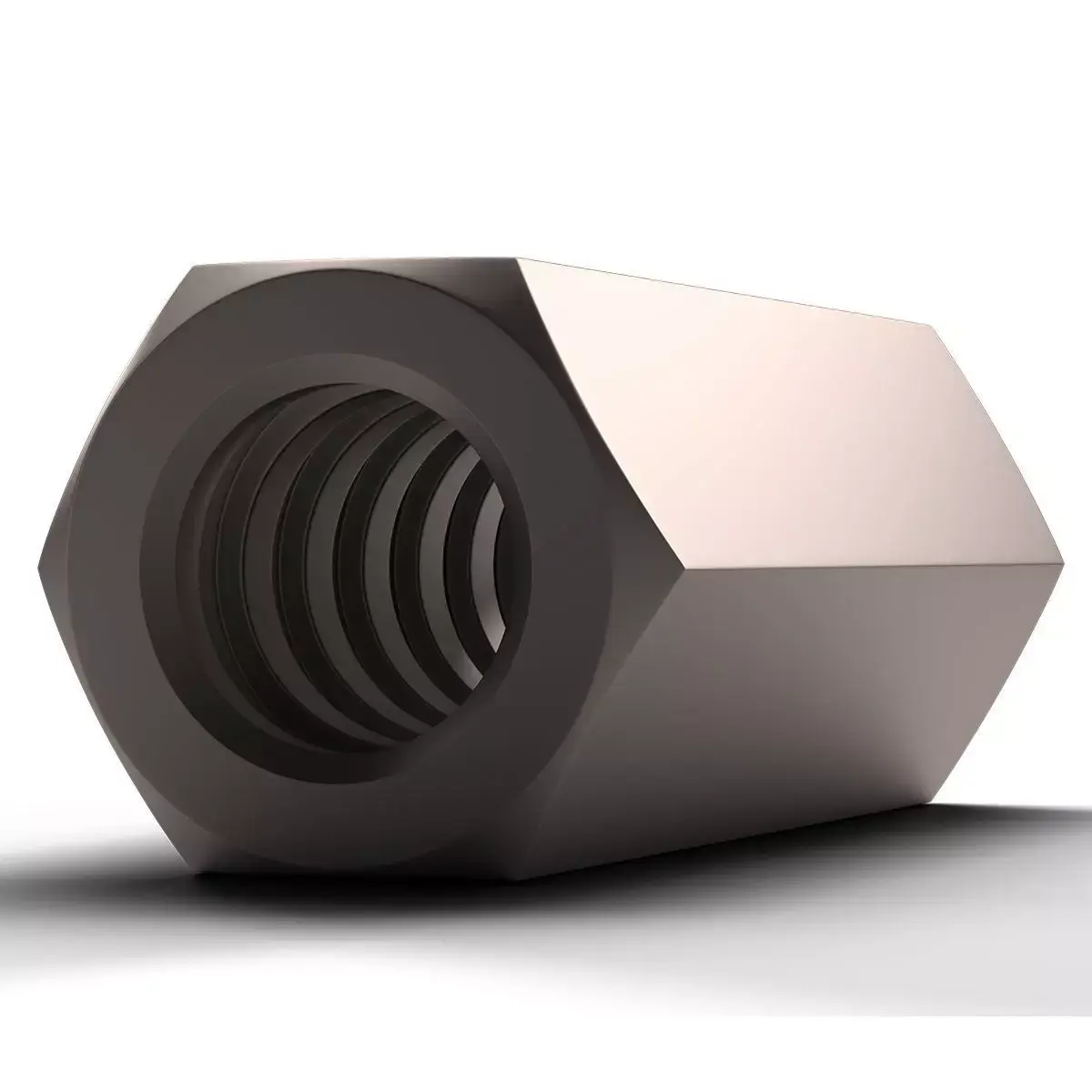 Coupling Nut  Low-poly 3D model