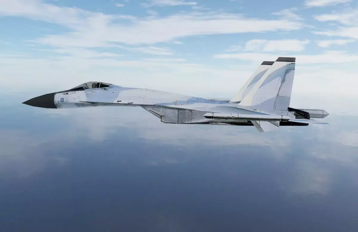 Sukhoi SU27 Flanker Low-poly 3D model