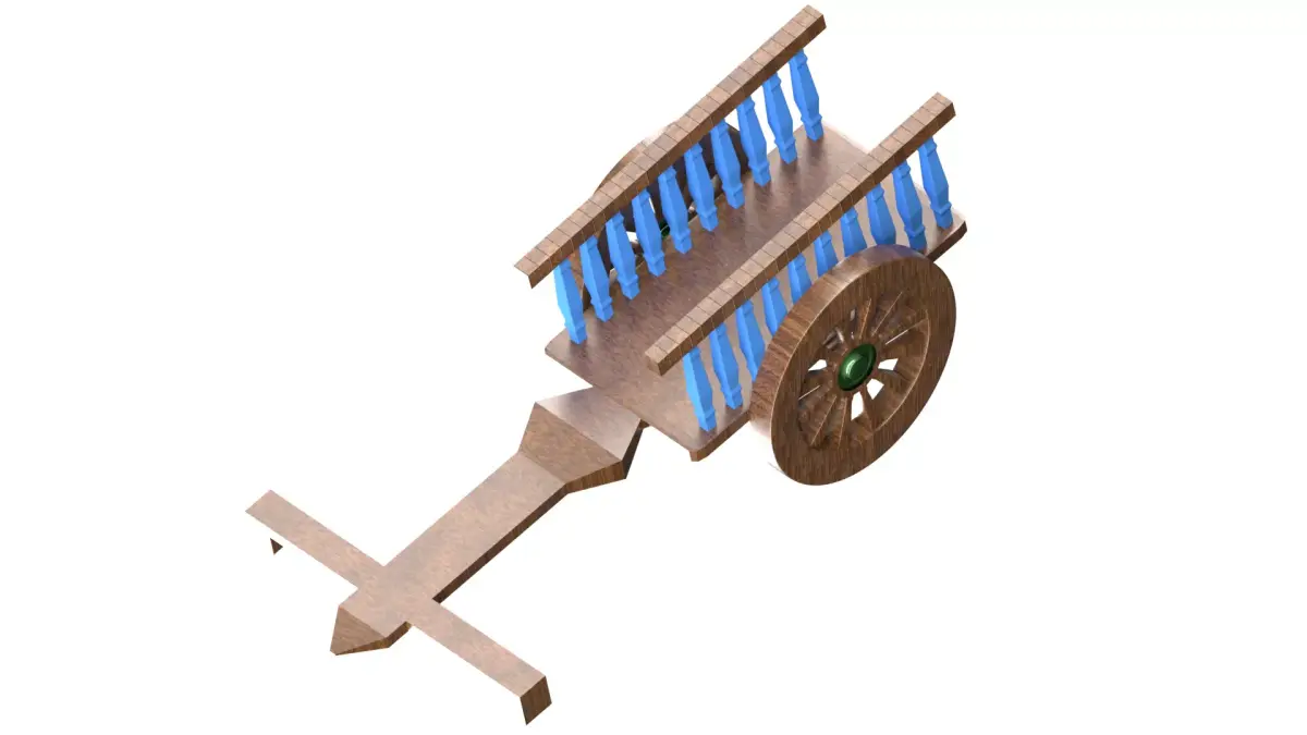 classic village vehicle 3D model