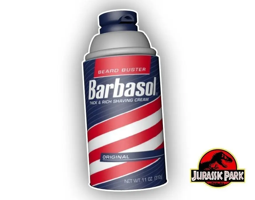 Barbasol Can from Jurassic Park Free 3D model