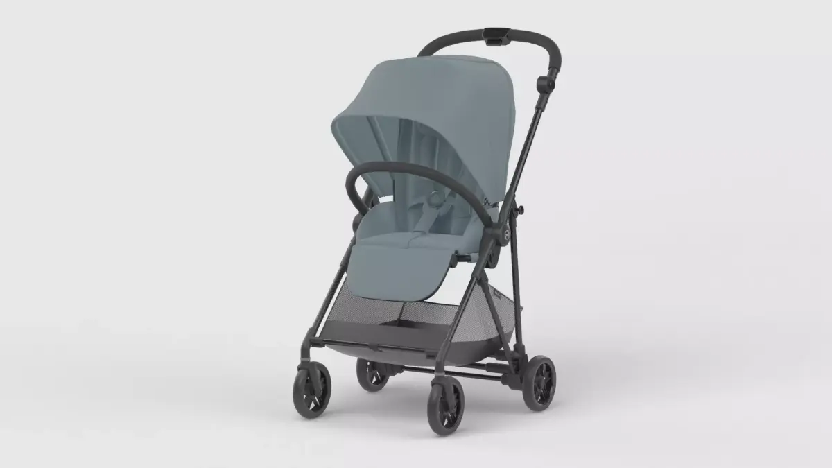 Baby stroller 3D model 3D model 9