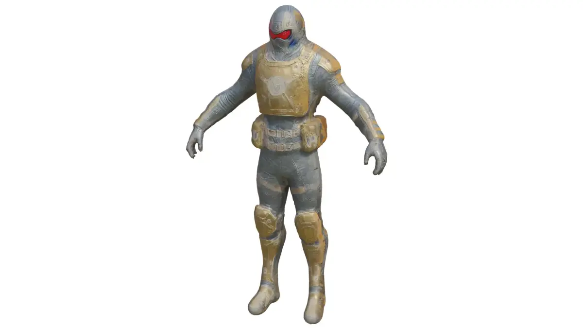 Sci fi Character Robot Low-poly 3D model