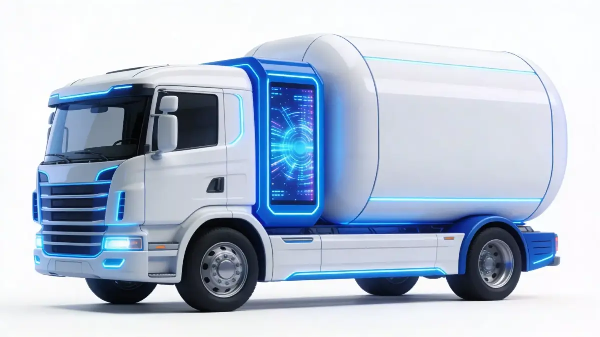 Futuristic Sci-Fi Heavy Tanker Truck 3D Model Low-poly 3D model