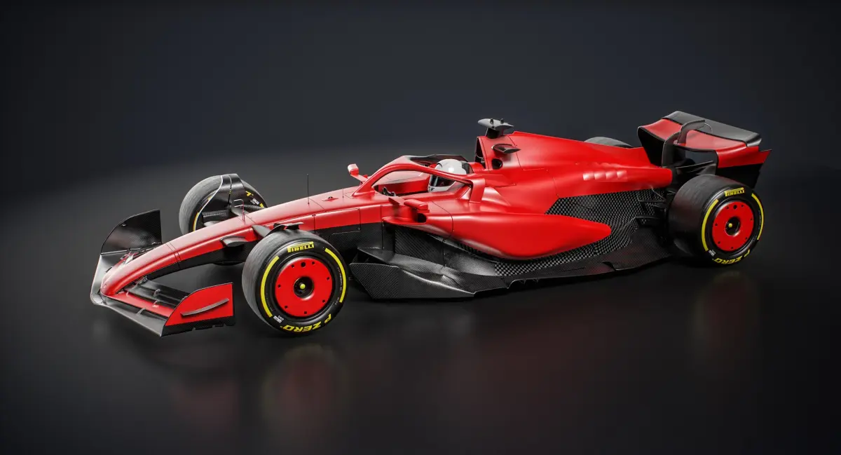 Red F1 Team 2024 Formula 1 Race Car 3D model
