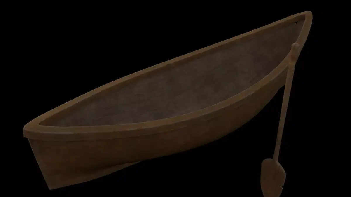 Boat and Boat Pabble 3D model