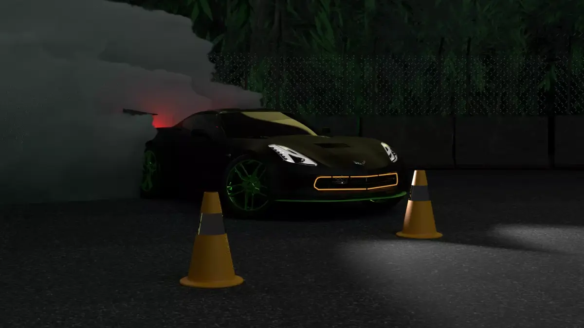 Corvette Stingray C7 Modified Free 3D model