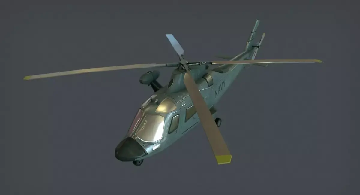 Agusta AW-109 Low-poly 3D model