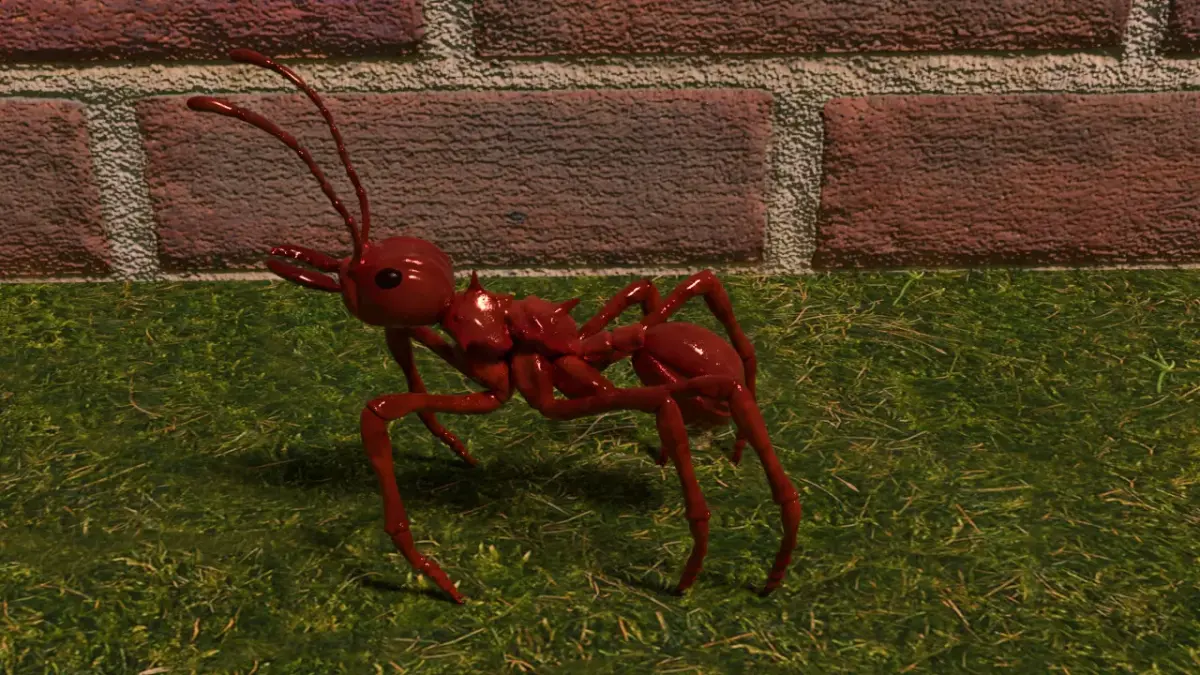 red ant Low-poly 3D model purchase