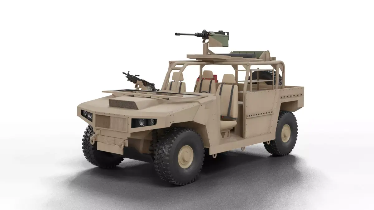 Light Tactical Vehicle Aquus AREG  Free 3D model