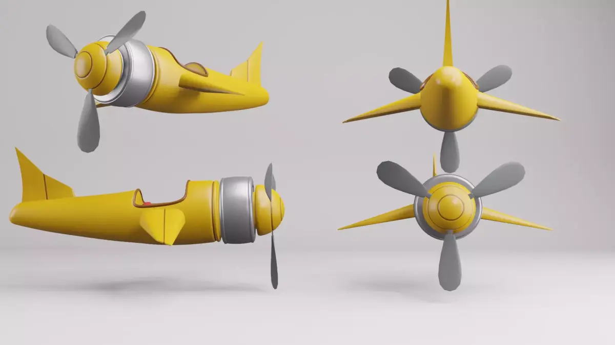 Plane Toy 3D model 3D model