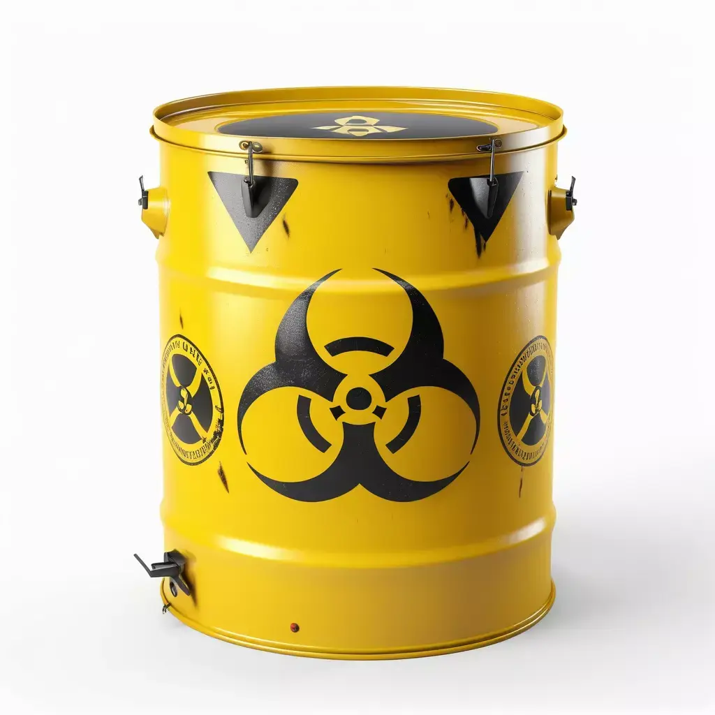Industrial Biohazard Waste Barrel 3D model