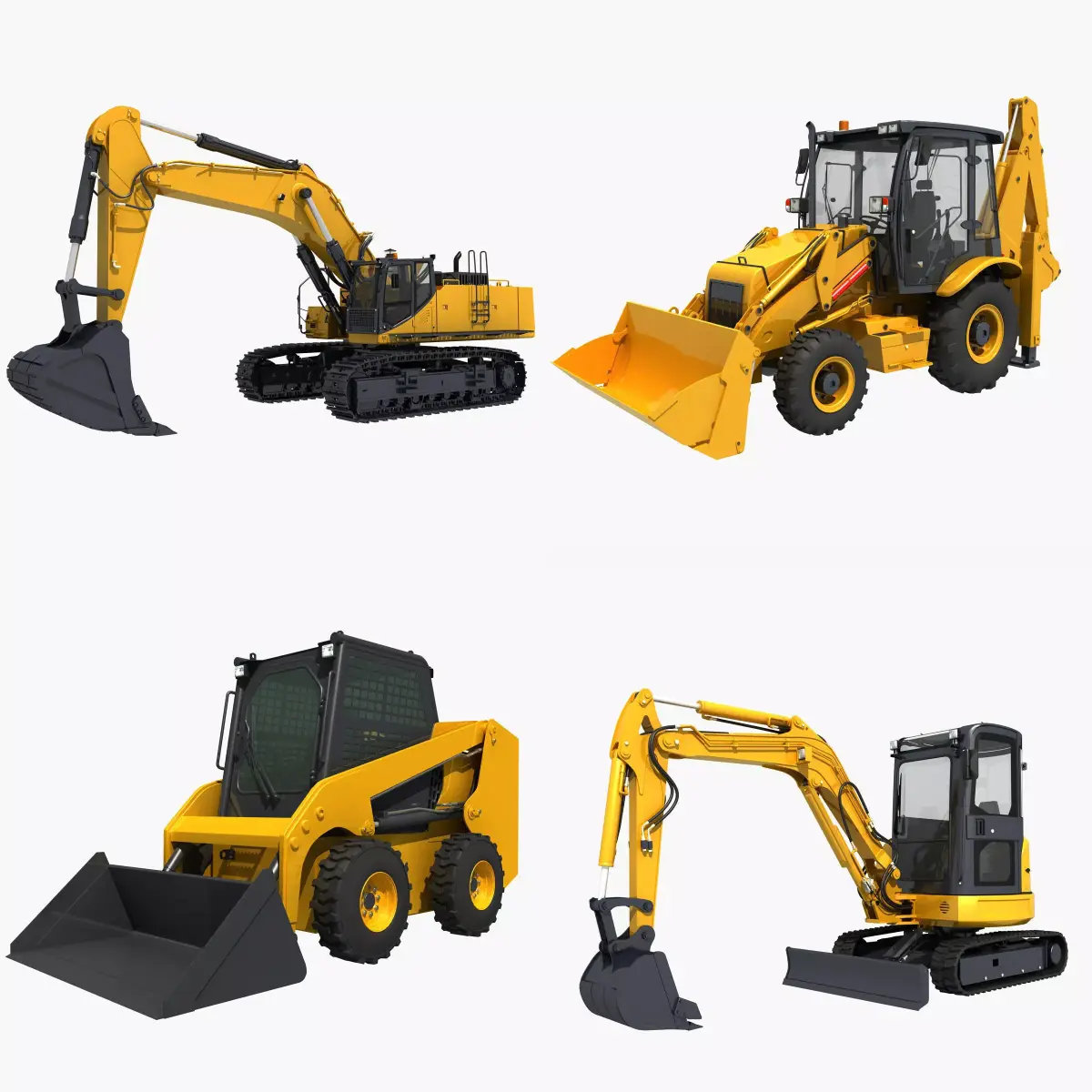 Collection Construction Vehicles 02 3D model