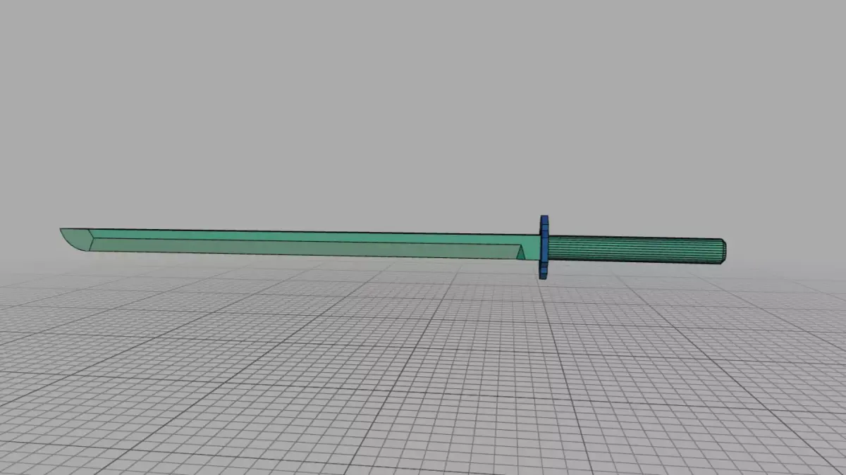 3D Low poly sword Free low-poly 3D model