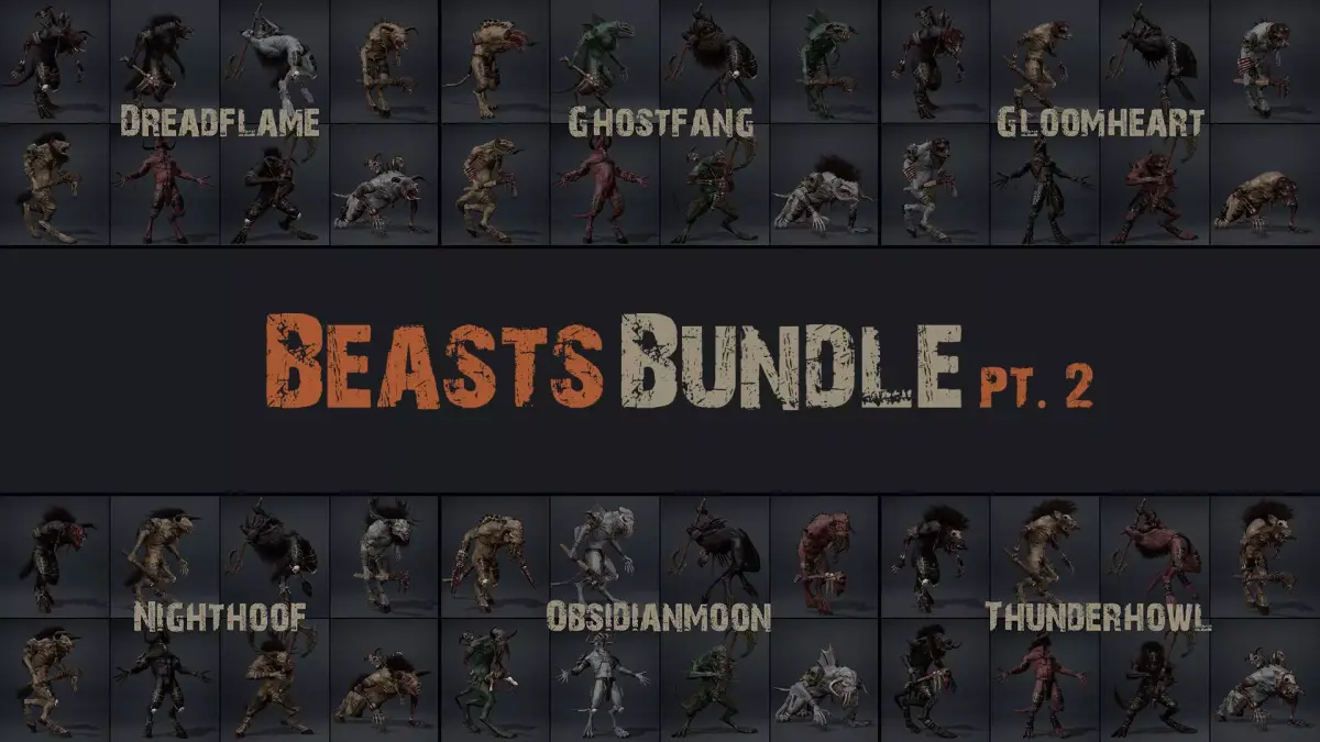Beast Bundle Part 2 3D Model Pack