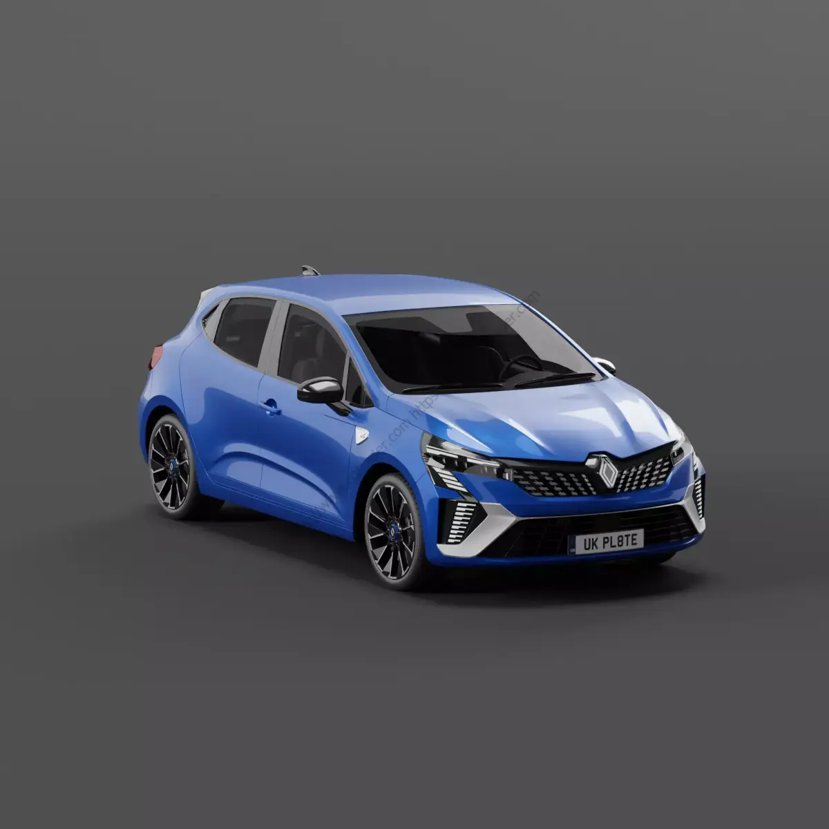 Renault Clio 2024 Free low-poly 3D model