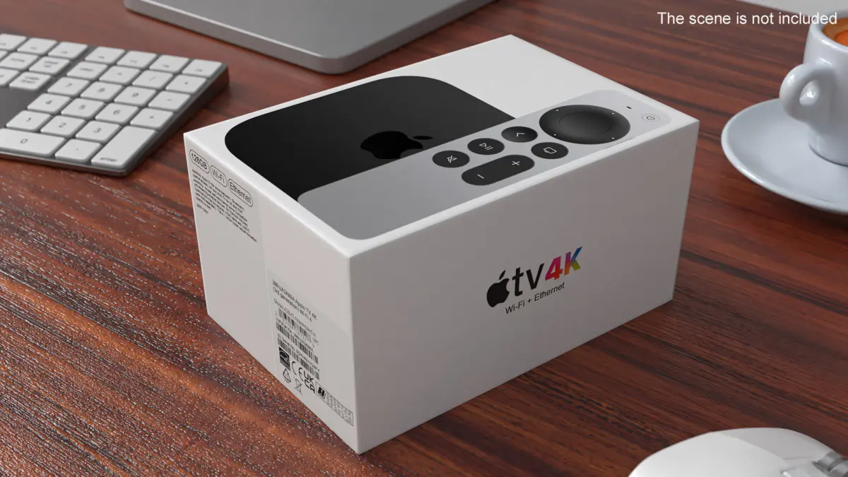 Apple TV 4K Packaging Box 3D model