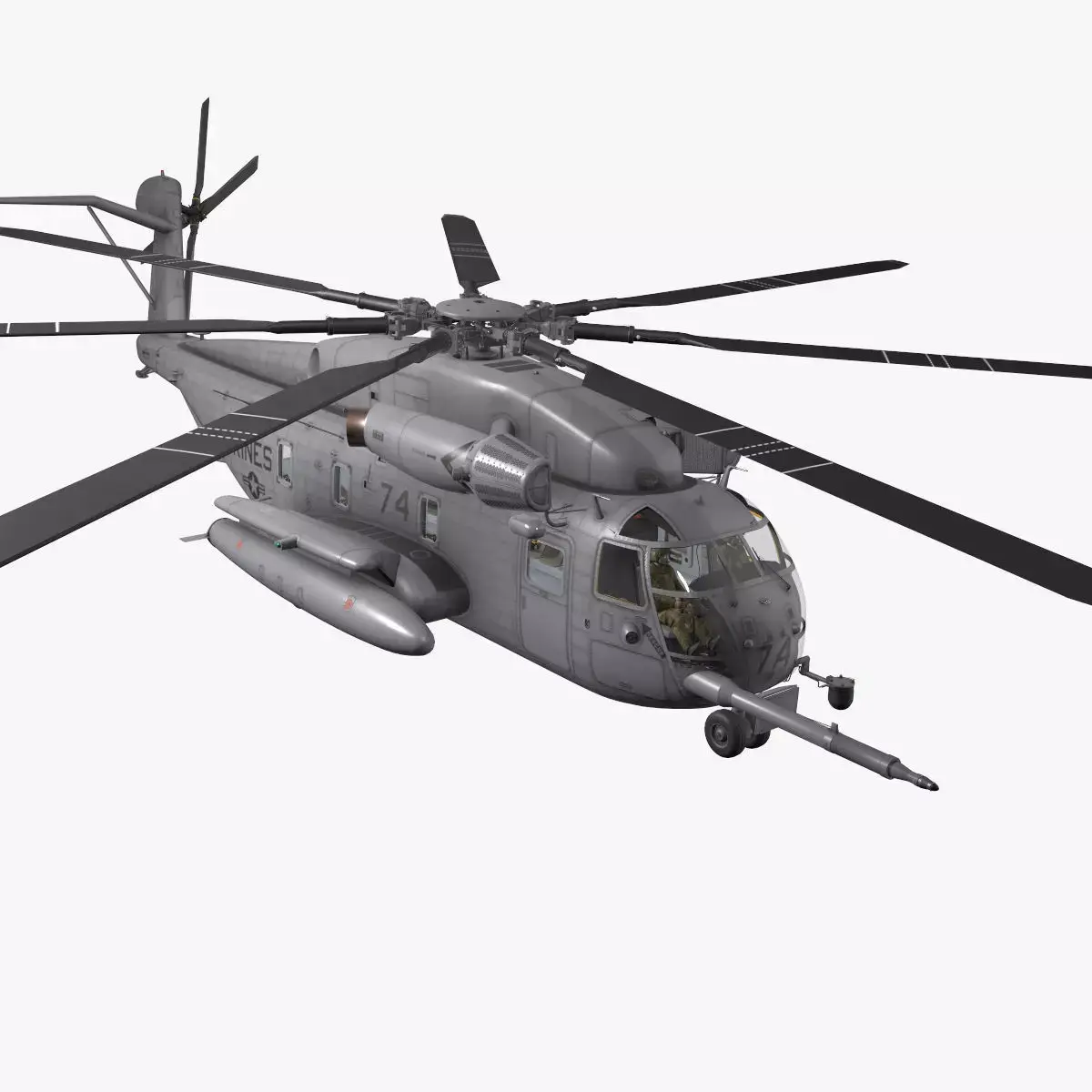 CH-53E Super Stallion US Marines Basic Low-poly 3D model