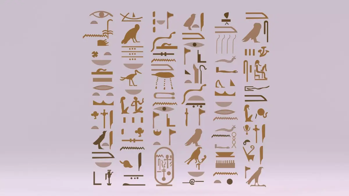 Egyptian Symbols - 008 Low-poly 3D model