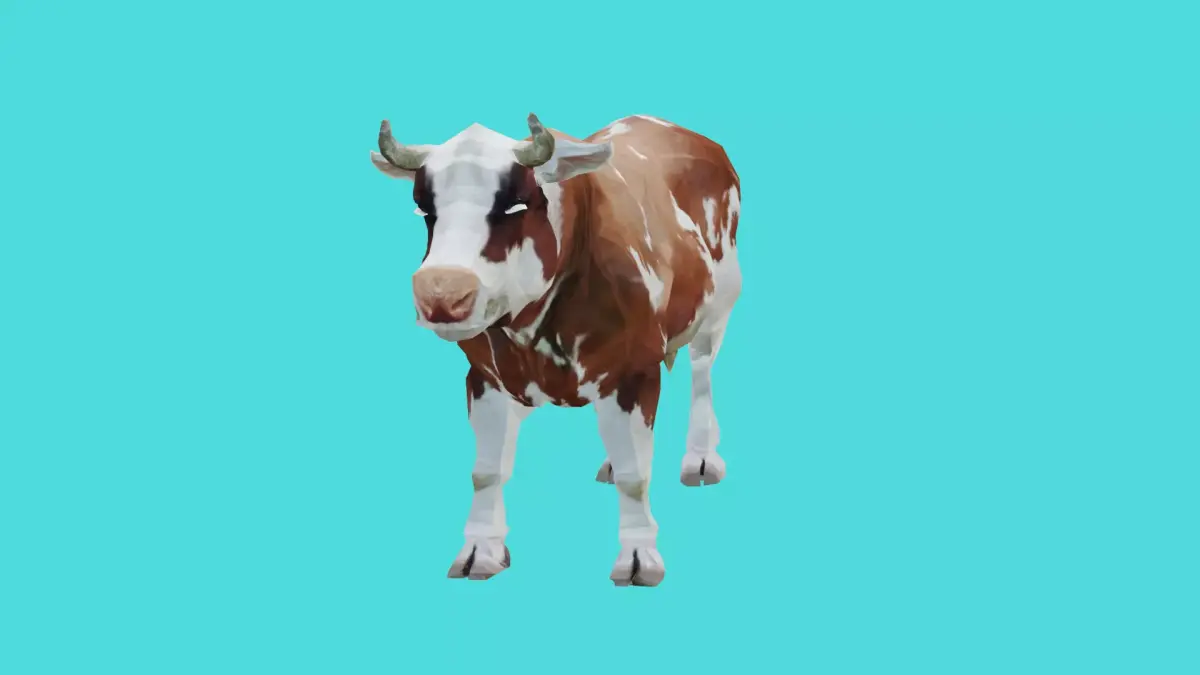 cow lowpoly 3d model 3D model